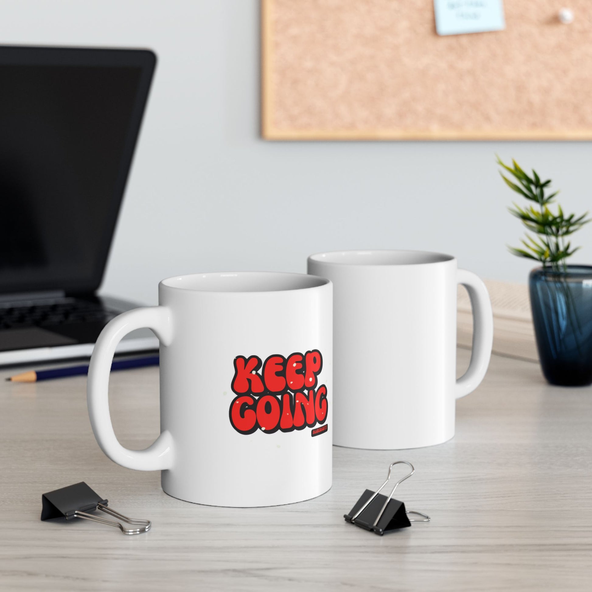 Keep Going (Motivational) Ceramic Mug with Fun Design