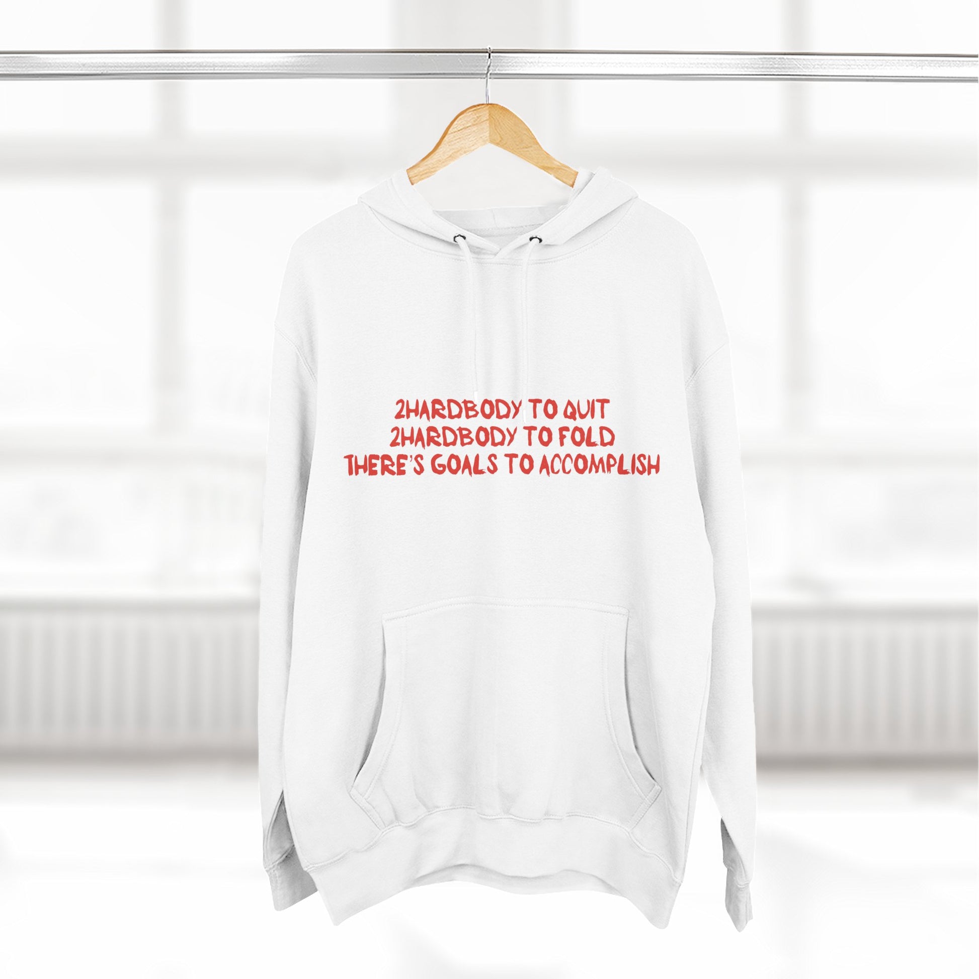 "2 Hardbody to Quit" Fleece Pullover