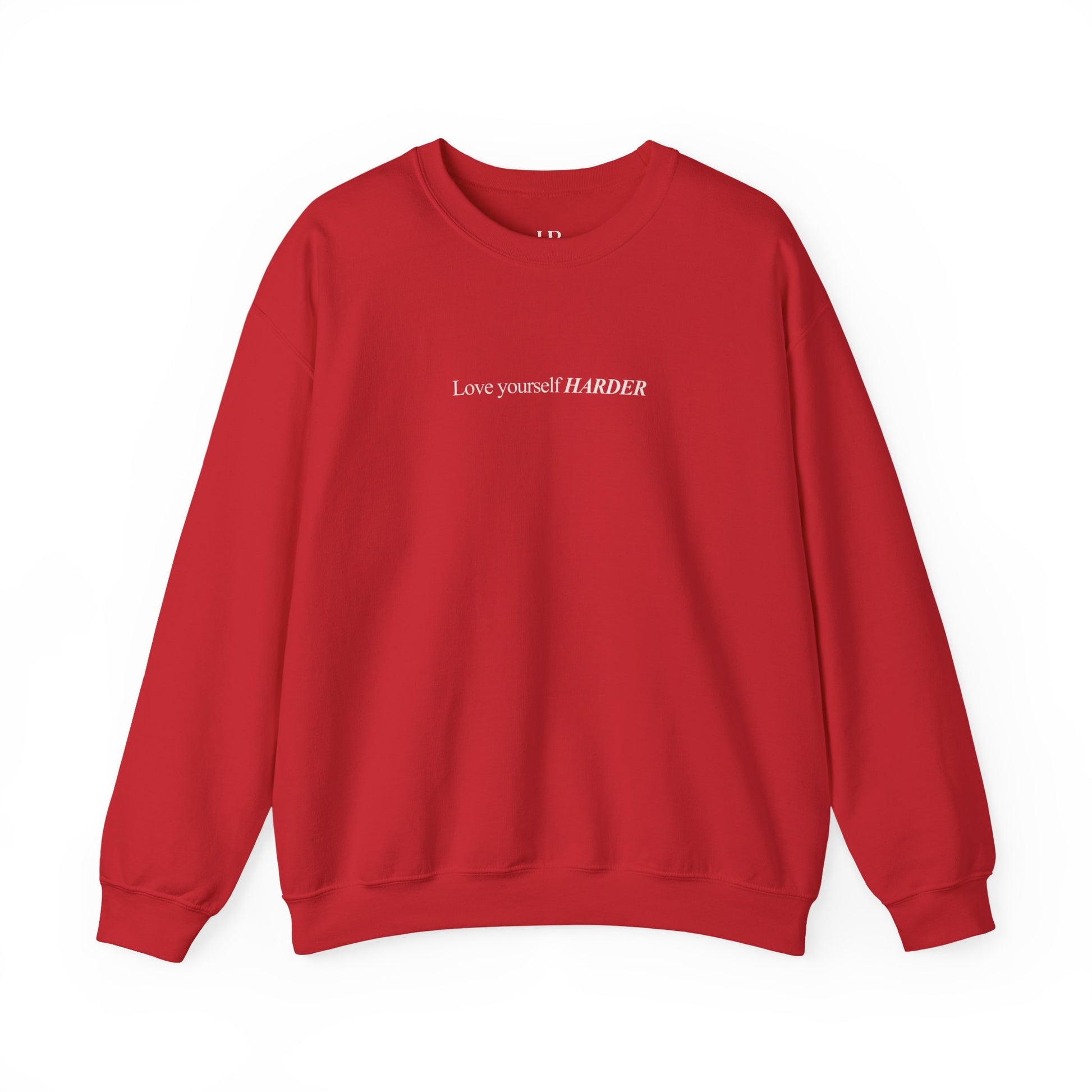 Love Yourself Harder Crewneck Sweatshirt — Self-Love Graphic Sweatshirt